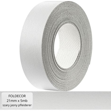 Canto de mueble gris claro Pfleiderer melamina con adhesivo termofusible 21 mm (5 m) (1/5)