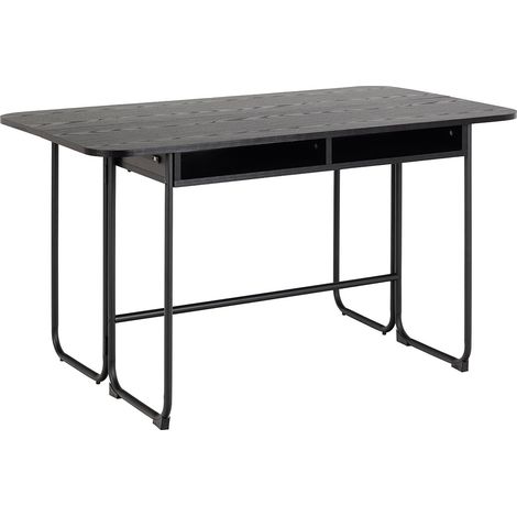 Darlington Esstisch 140x40, 80cm ausziehbar schwarz.