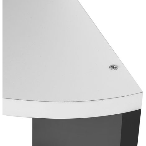 Étagère d'angle bicolore noire et blanche à 5 niveaux, 2020127CM, disponible sur Amazon. (1/5)