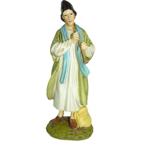 PASTORE CON PIFFERO PER PRESEPE DA 10 CM (1/3)
