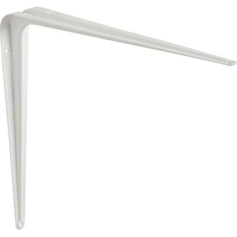 Equerre en acier peint Normo, H.35 x P.30 cm blanc