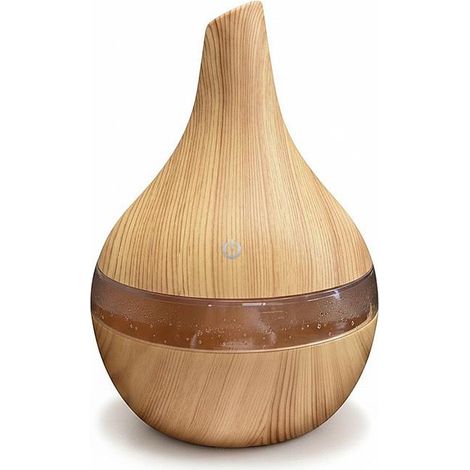 Diffuseur d'Huiles Essentielles LED "Goutte" 14cm Marron (1/4)
