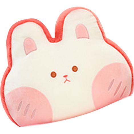 Coussin Peluche En Forme D'Animal En Flanelle Rouge Pastèque Lapin 40x30cm, Oreiller Doux Enfant Cadeau Noël (1/3)