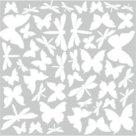 PAPILLONS & LIBELLULES - Stickers repositionnables phosphorescents (1/5)