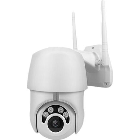 Caméra de surveillance extérieure WiFi IP 1080P – Vision nocturne couleur – Zoom numérique – Étanche IP66 – Audio bidirectionnel (1/5)