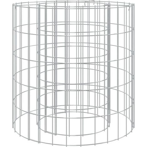Foyer en gabion, Ø 50 cm, fer galvanisé. (1/5)