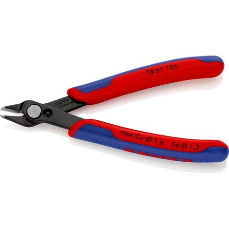 KNIPEX 78 61 125 Electronic Super Knips® con manici multicomponente brunita 125 mm