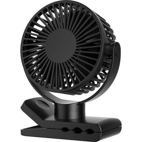 Ventilateur portable à pince fonctionnant sur piles ventilateur de bureau USB compact et puissant. (1/5)