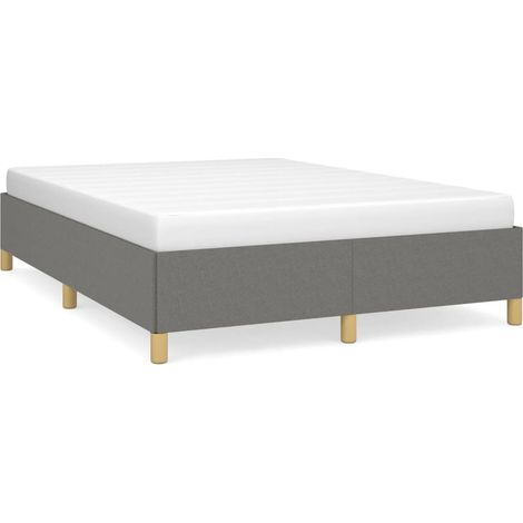 Maison Exclusive - Giroletto senza Materasso Grigio Scuro 140x190 cm Tessuto