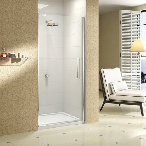 Merlyn 10 Series Pivot Shower Door in 3 Sizes, 900mm (1/4)
