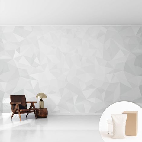 Papier peint intissé pour salon chambre à coucher peint imprimé Installation facile - Colle incluse gratuite Motif abstrait 416x254 cm (1/5)
