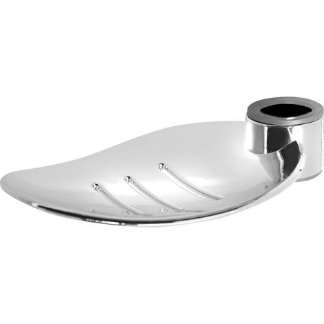 Porte-savon pour barre de douche coulissante 25 mm, plastique (1/2)