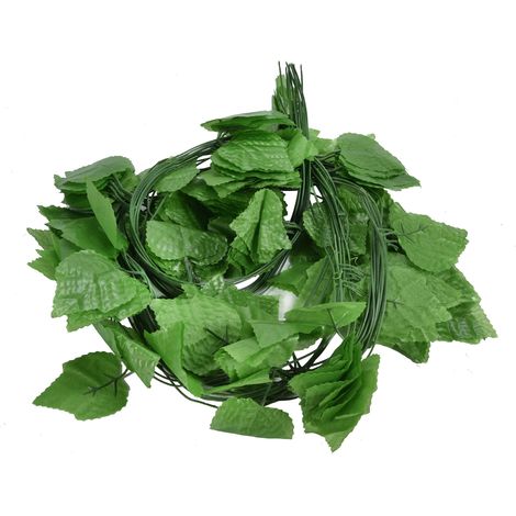 Vigne artificielle feuilles de vigne simulation rotin vert réutilisable, plante grimpante décorative pour plafond jardin balançoire