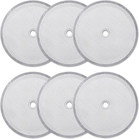 Sollbry – Pack de 6 filtres à tamis réutilisables pour cafetière à piston 1000 ml – Faciles à nettoyer – Compatibles avec Bodum, Grosche, Mr. Coffee (1/5)