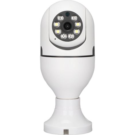 E27-Glühbirne mit 1080p WiFi-Smart-Kamera, Fernwiedergabe in Echtzeit, Zwei-Wege-Gegensprechanlage, kompatibel mit Google Home für TUYA 110-240 V (Dualbeleuchtung). (1/5)