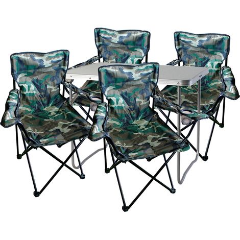 5-teiliges Campingmöbel Set Camouflage-MMC330870+4xMPO2469 (1/5)