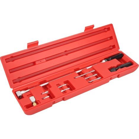 Outil de Réglage du Carburateur, Kit de Réglage de Carburateur 10pcs Tournevis avec Angle biseauté de 90 Degrés, Outil de Réglage du Carburateur du Moteur pour VTT, UTV, Motoneige (1/5)