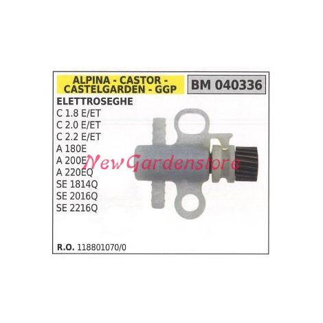 Pompa olio ALPINA motore elettrosega C 1.8 2.0 2.2 E/ET A 220E 040336