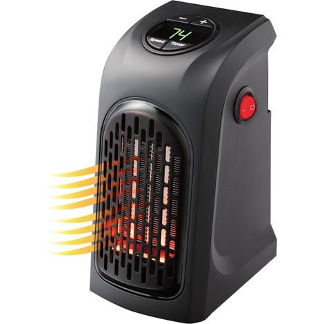 Chauffage de chantier électrique 400W – Thermostat réglable – Pour espaces confinés – Technologie thermo-céramique silencieuse