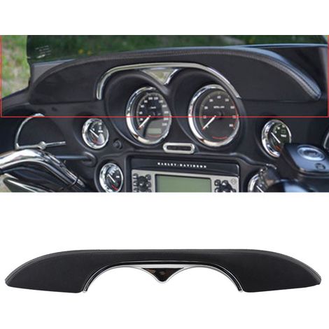 Cache-instruments modifié pour moto Harley-Davidson Glide avec coussinet intégré et coussinet décoratif, caractéristiques standard Glide COV. (1/5)