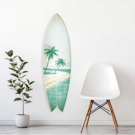 Planche de surf décorative Paradise cove (1/4)