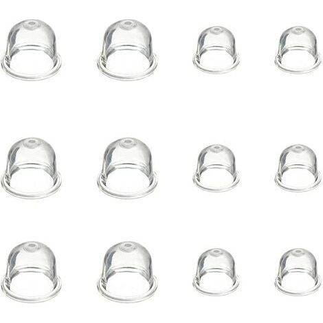 12 Pièces Carburateur Amorce Pompe Ampoule 19 mm et 22 mm Poire Pompe Amorcage Accessoires de Carburateur pour Debroussailleuse Tronçonneuse Souffleur Tondeuse (1/4)