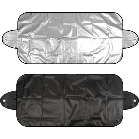 Set di 2 pezzi per parabrezza, resistente a sole e ghiaccio, adatto a tutte le stagioni. Accessorio per spazzaneve, protezione per parabrezza per tutte le stagioni. 150 x 70 cm (1/5)