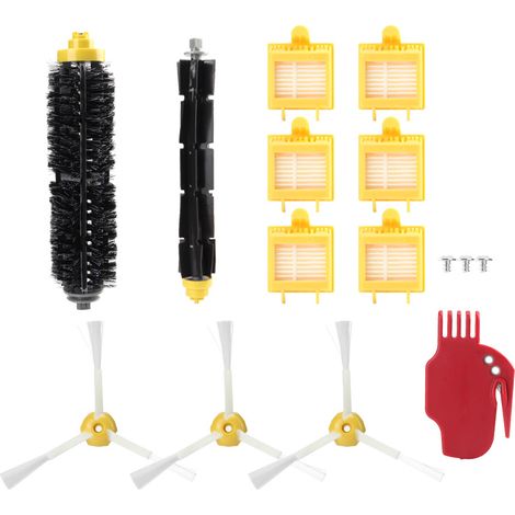 Kit Ricambi per iRobot Roomba Serie 700 – Spazzola Principale 19,5cm, Laterali e Filtri HEPA – ABS Resistente – Design Funzionale – Ideale per Pulizia Domestica su Pavimenti e Tappeti (1/5)