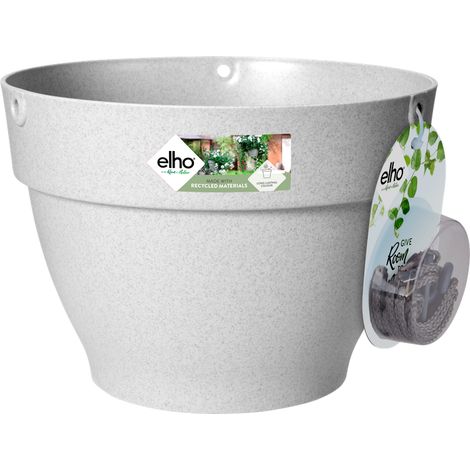 ELHO VASO VIBIA CAMPANA HANGING BASKET 26CM LIVING CONCRETE (1/3)