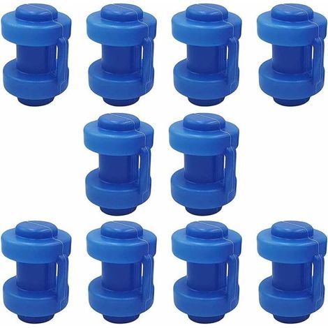 Capuchon Poteau Trampoline - PP Épaissi 25 mm - Pour Filet de Sécurité à Crochets - Lot de 10 (1/5)