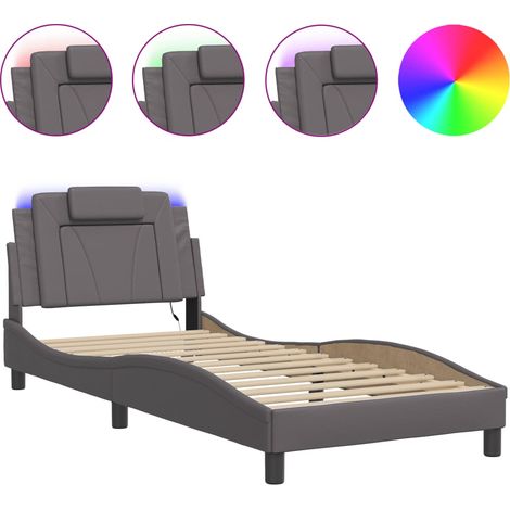 Maison Exclusive - Giroletto Viana con LED senza Materasso Grigio 90x190 cm (1/5)