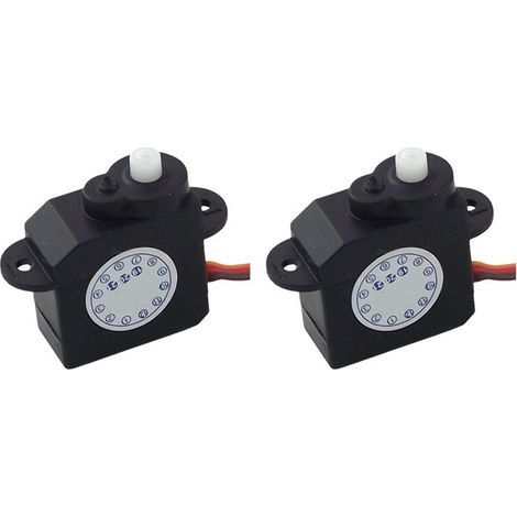 Convient aux servomoteurs miniatures de 2,1 g, rotation à 180° DM-S0020 2 g, servomoteurs en plastique 4,8 V-6 V, 2 unités (1/4)
