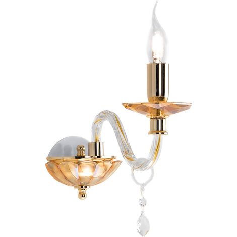 Applique murale en verre et cristal style classique Cecilia (1/2)