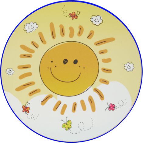 LED Wandlampe SUNNY (Ø 25cm) bringt strahlende Sonne ins Kinderzimmer (1/5)