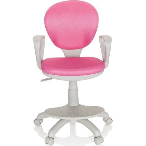 [GEBRAUCHT] B-Ware hjh OFFICE Kinderstuhl Kinderschreibtischstuhl KID COLOUR G1 Stoff pink Stuhl (1/2)