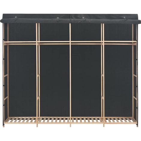 Maison Exclusive - Armadio Grigio 200x40x170 cm in Tessuto