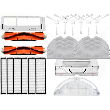 Pour aspirateur robot D9, D9 Max, D9 PRO et Bot L10PRO : brosse latérale principale, filtre HEPA, chiffon de nettoyage de rechange (1/4)