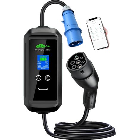 Cargador para vehículos eléctricos, potencia de salida de 7,2 kW, función de retardo, tipo 2 (1/5)