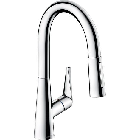 Hansgrohe Talis M51 - Miscelatore monocomando 160 per lavello con doccetta estraibile, cromato 72815000