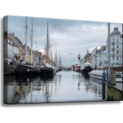 Leinwanddruck Architektur Kopenhagen 60x40 cm Dänemark Europa Hauptstadt