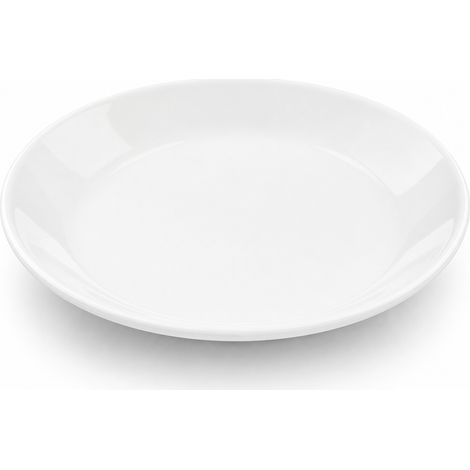 Assiette creuse en mélamine 26,9 cm (10,6 pouces) — assiette profonde blanche pour restaurants et cantines (1/5)