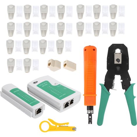 Netzwerkverkabelungswerkzeug-Set, Kabeltester, Crimpzange, Mini-Abisolierzangen-Set YGP308 (1/5)