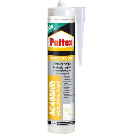 Pattex 1536075 AC 405 Mural Finition à Grain D\'étanchéité Acrylique Blanc 300 ml