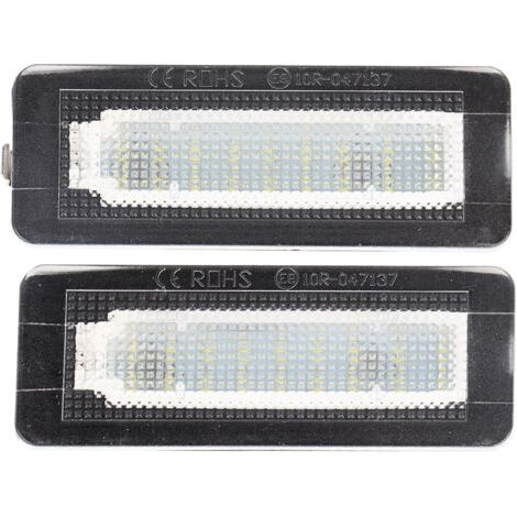 KIMISS Lampe d'éclairage de plaque d'immatriculation LED Licence d'immatriculation, Luce smart 450 plaque d'immatriculation luci led 451 Paire d'éclairage de plaque. (1/5)