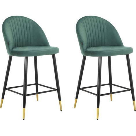 Tabouret de bar 2 Pack Vert foncé (1/5)