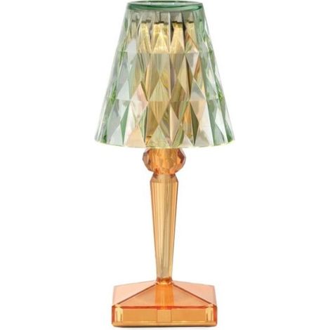 Lampada da tavolo a batteria Verde e Arancio Kartell Battery 09140VA