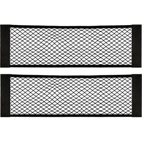 Filet Coffre - 80 x 25 cm - Nylon - Pour Rangement Sièges Arrière Voiture Fourgonnette SUV Camion - 2 Pièces (1/5)