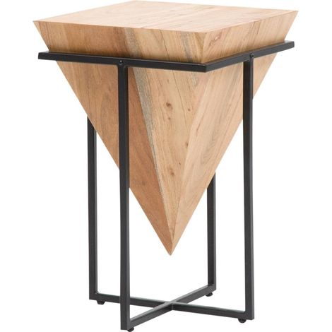 Table basse d'appoint en bois d'acacia Roméo (1/5)