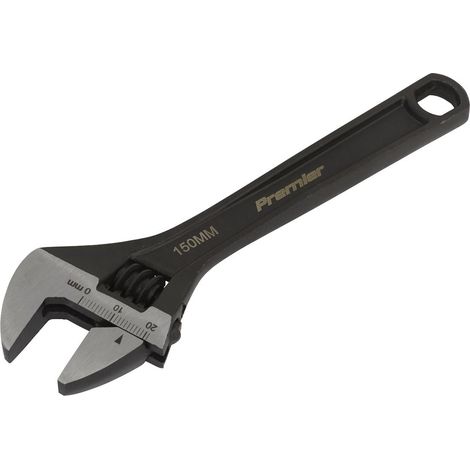 Sealey Adjustable Wrench 150mm Capacity 19mm Black Phosphate Finish AK9560