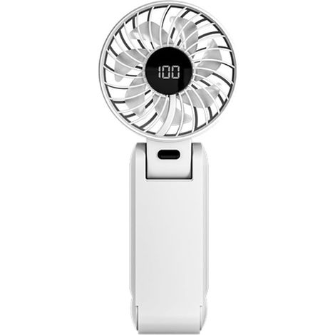 Ventilateur tour de cou pliable portable, refroidisseur personnel haute vitesse texture ABS silencieuse, ventilateur rechargeable pour sport voyage et extérieur (1/5)